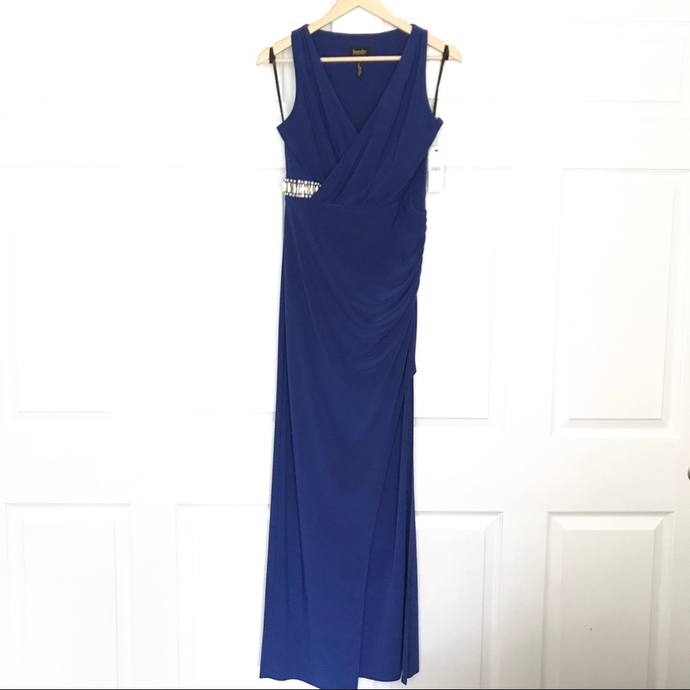 🆕Laundry by Shelli Segal Blue Beret long dress